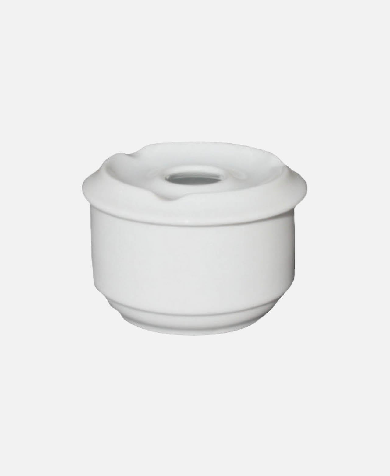 Water Ashtray with Lid - White