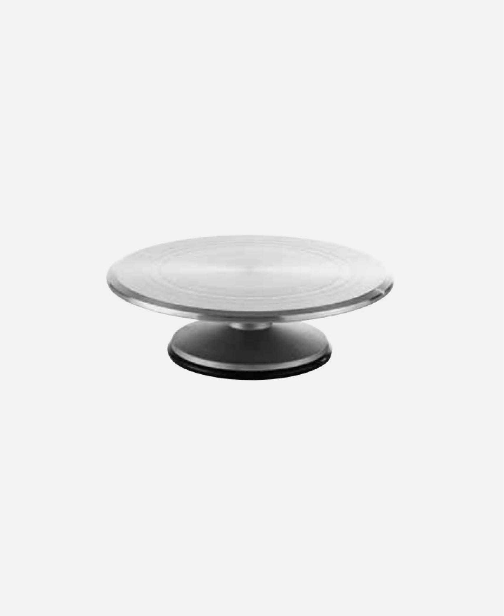 Portatartas Giratorio Con Pie - Gris Ø 32 cm