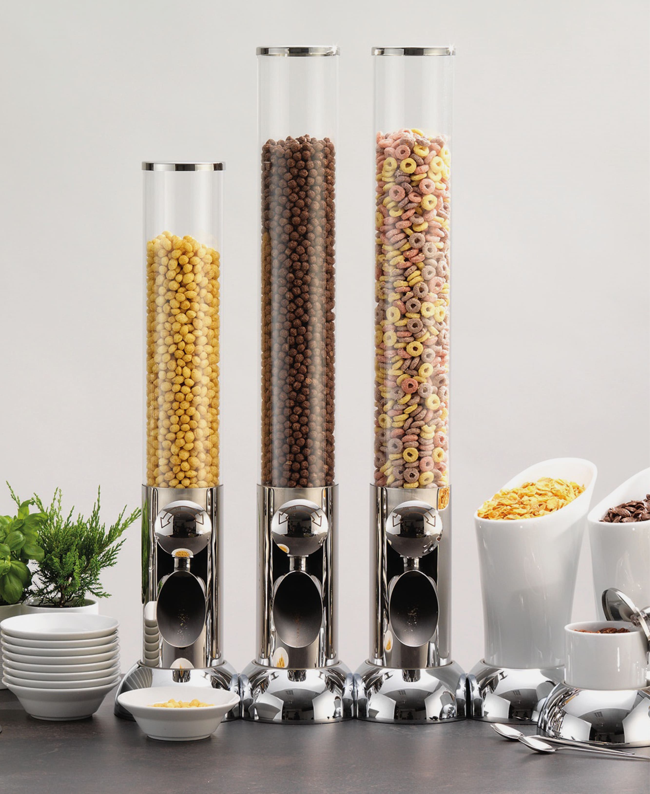 Dispensador Alto Cereales - Inox