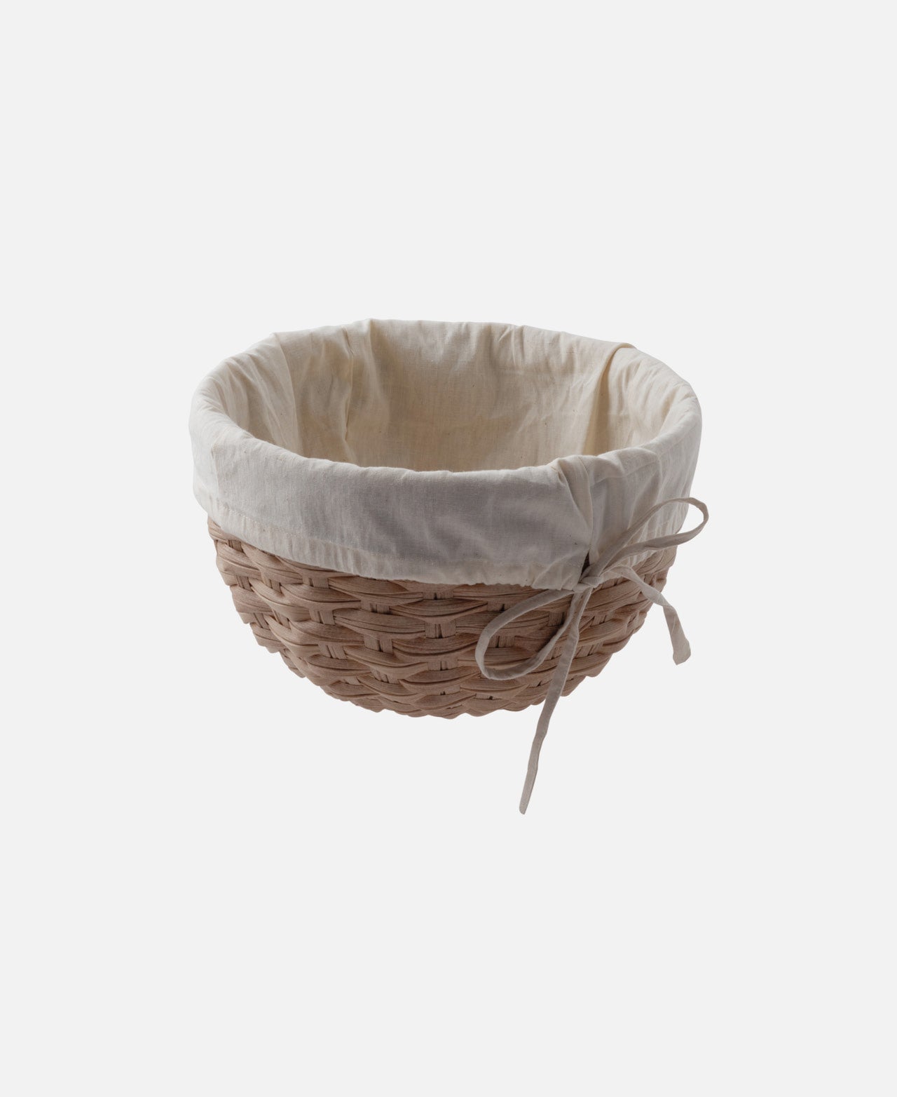 Round Bowl with Radici Fabric - Brown