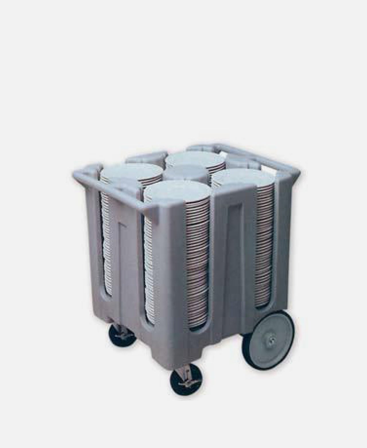 Cambro - Carro Vajilla Para Platos Gris, colección Versa 69 x 78 h 81 cm