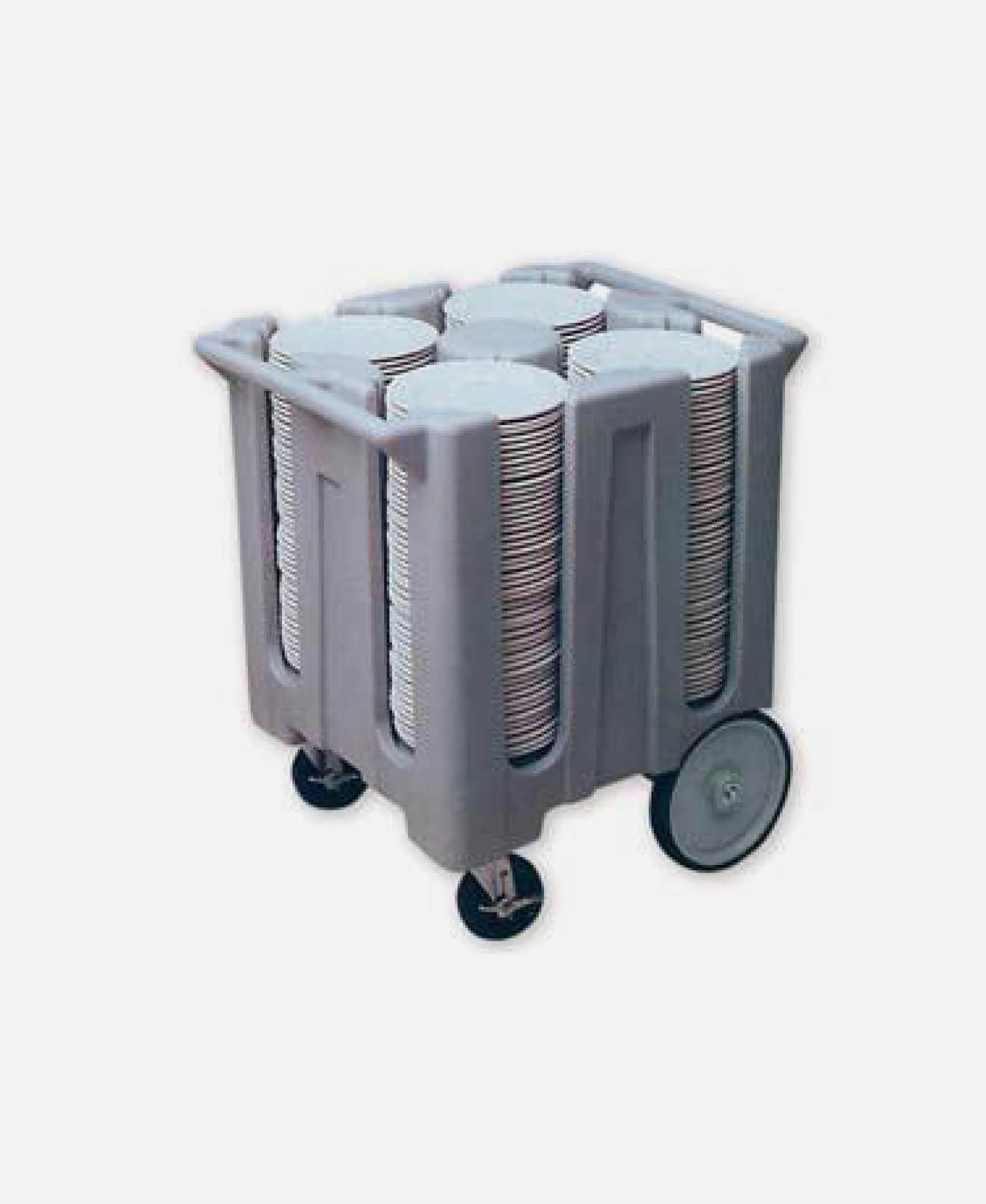 Carro Vajilla Para Platos Versa - Gris 69 x 78 h 81 cm
