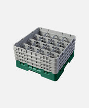 Cesta copas/vasos 16 compartimentos 4 alturas Camracks - Verde Sherwood