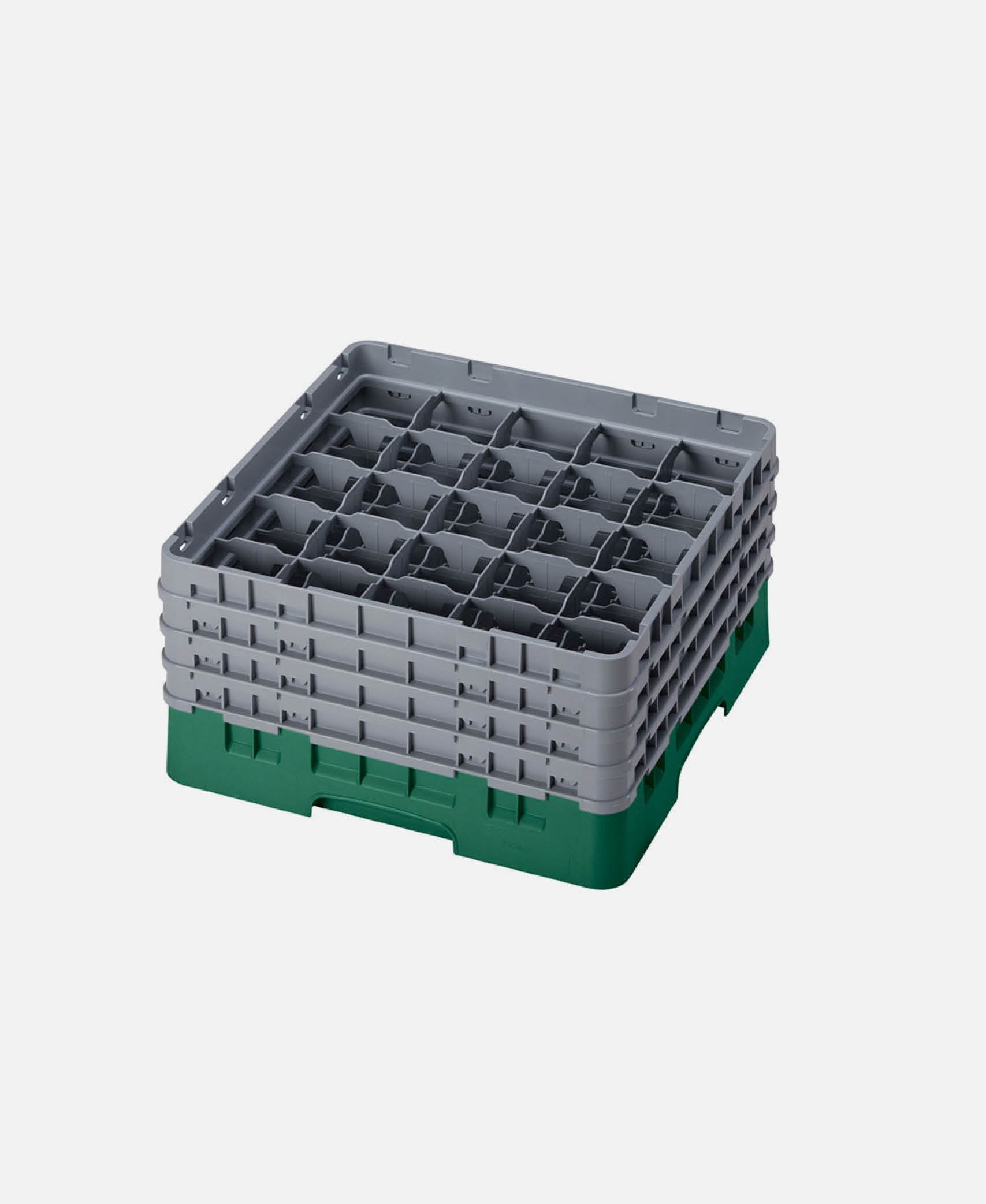 Cesta copas/vasos 25 compartimentos 4 alturas Camracks - Verde Sherwood