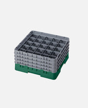 Cesta copas/vasos 25 compartimentos 4 alturas Camracks - Verde Sherwood