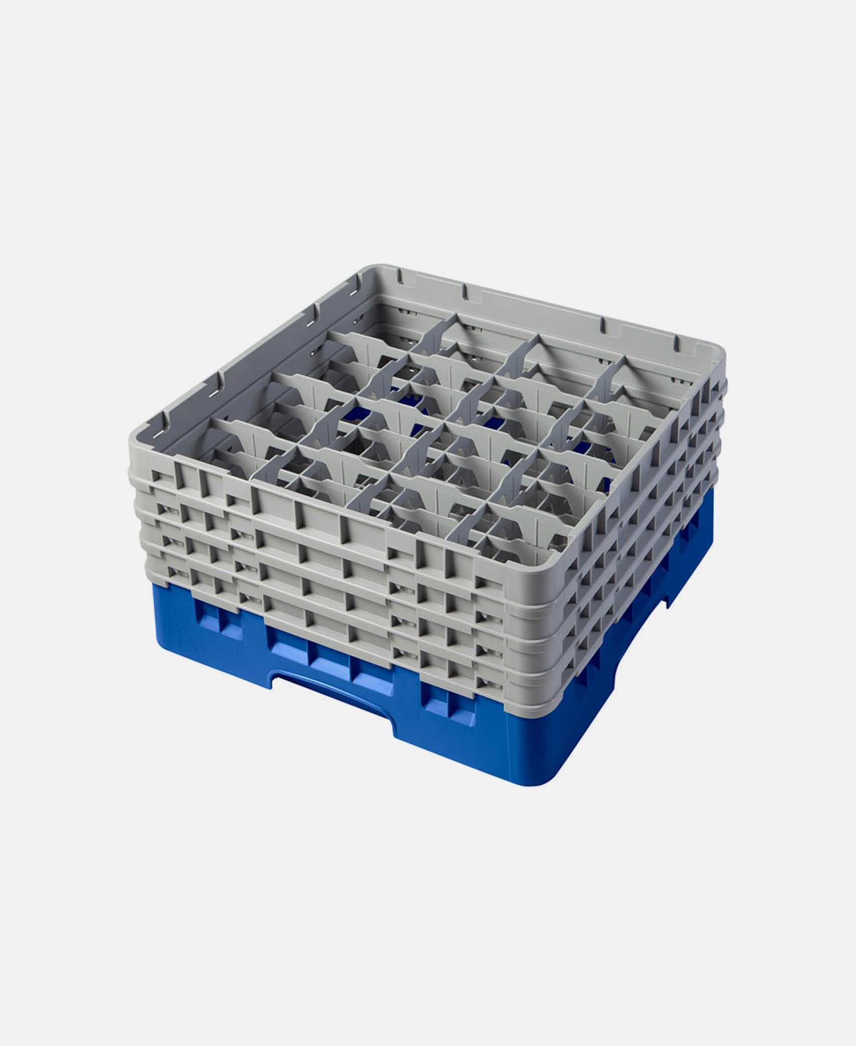 Cesta copas/vasos 16 compartimentos 4 alturas Camracks - Azul