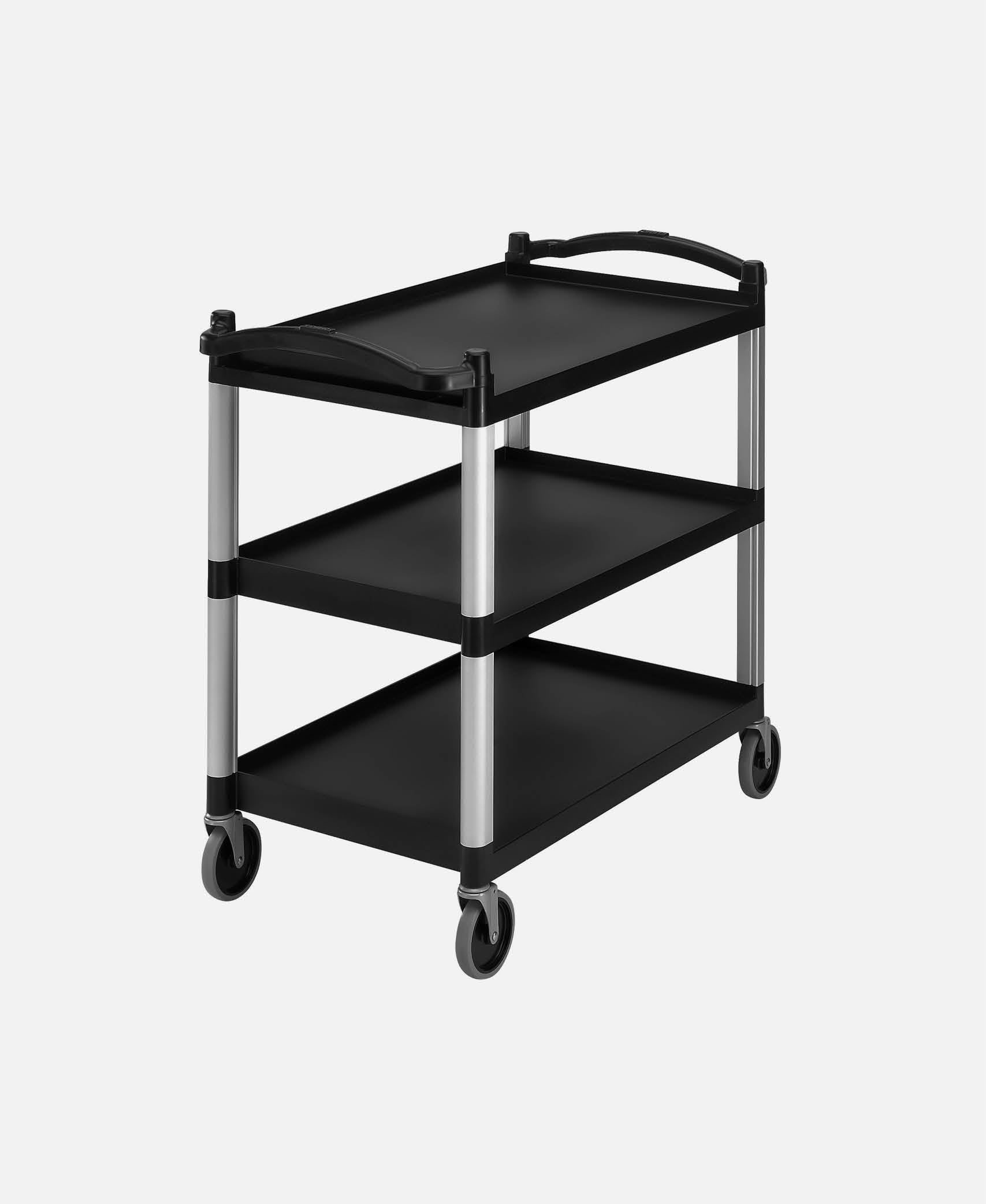 Carro de servicio ligero con baldas Camguard - Negro