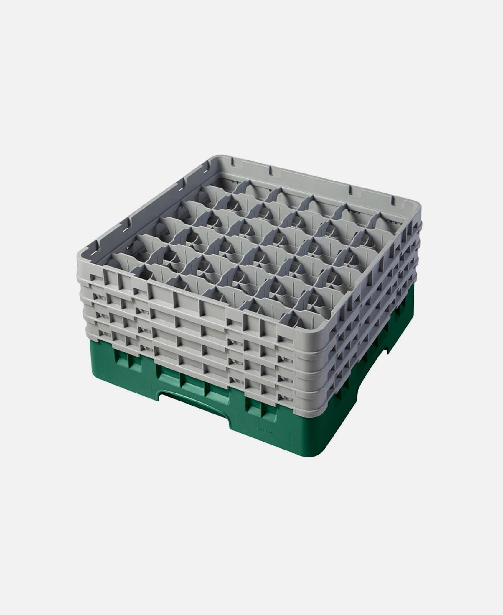 Cesta copas/vasos 36 compartimentos 4 alturas Camracks - Verde Sherwood