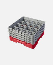 Cesta copas/vasos 16 compartimentos 4 alturas Camracks - Rojo