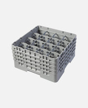 Cesta copas/vasos 16 compartimentos 4 alturas Camracks - Gris claro