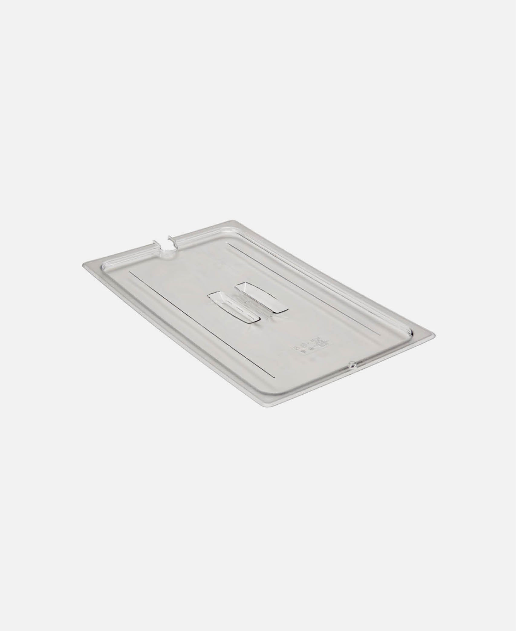 Tapa con muesca y asa GN 1/1 Camwear - Transparente