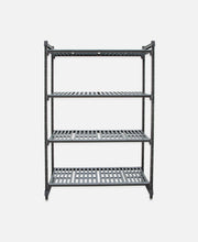 Estantería 4 Estantes Ventilado - Negro 61 x 138 h 183 cm