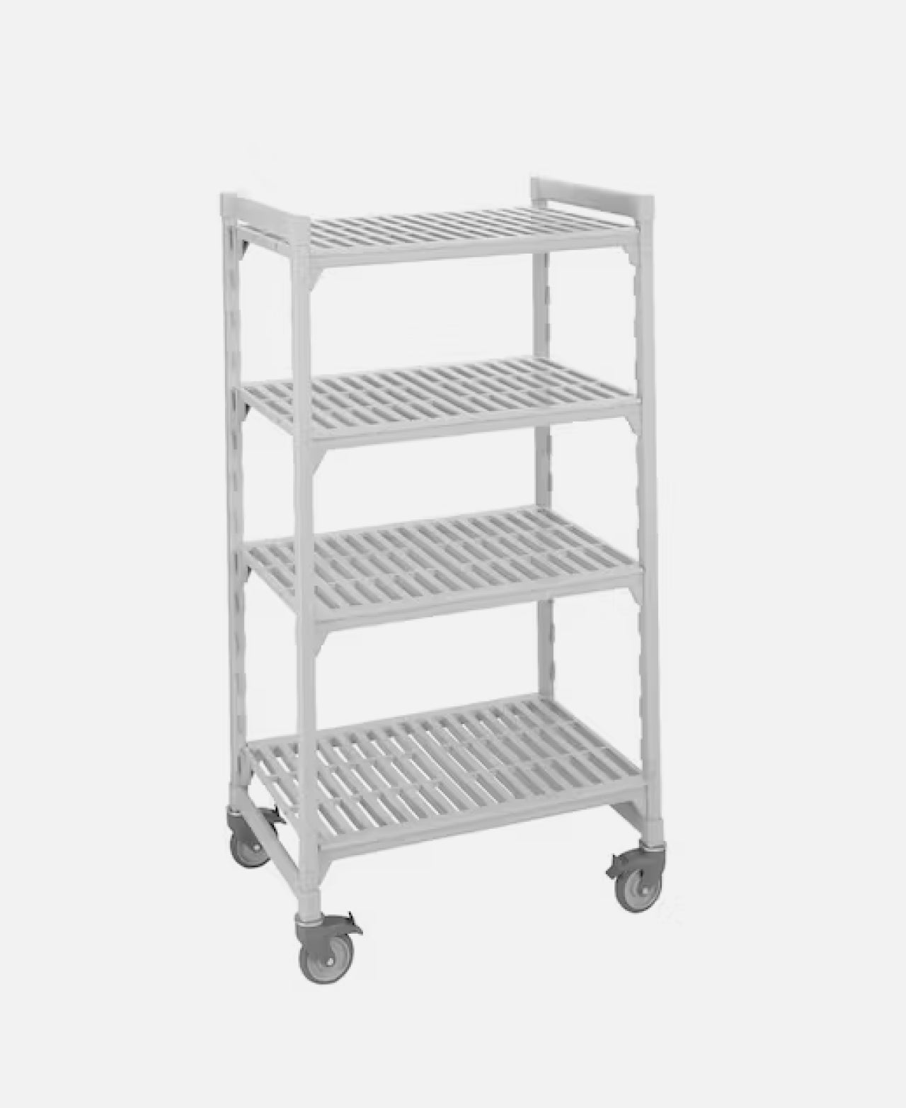 Cambro - Estantería 4 Estantes Con Ruedas Gris 108 x 60 h 170 cm