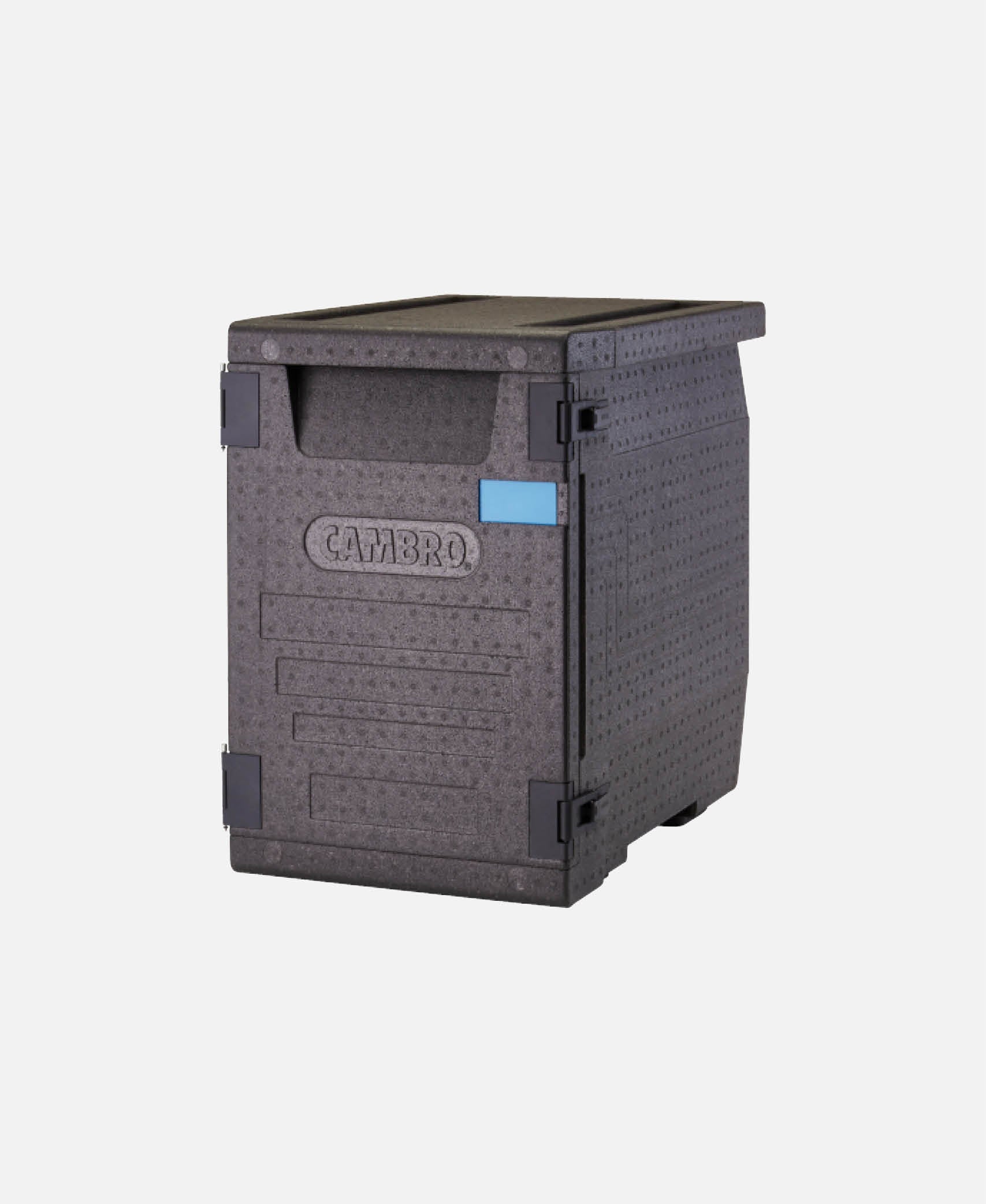 Contenedor isotérmico c/ carga frontal 4 bandejas GN 1/1 Cam Gobox - Negro