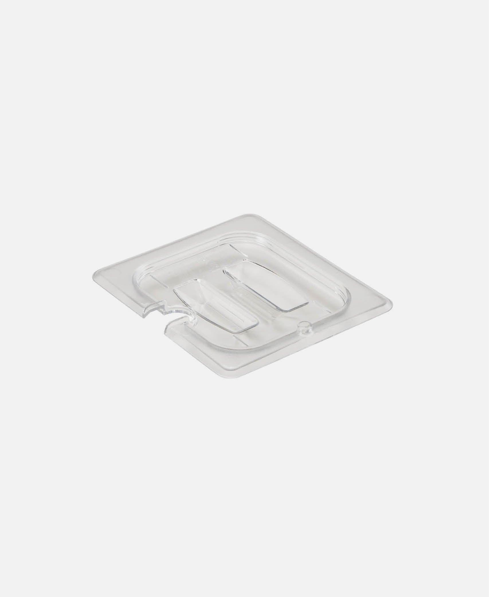 Tapa con muesca y asa GN 1/6 Camwear - Transparente