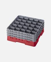 Cesta copas/vasos 25 compartimentos 3 alturas Camracks - Rojo