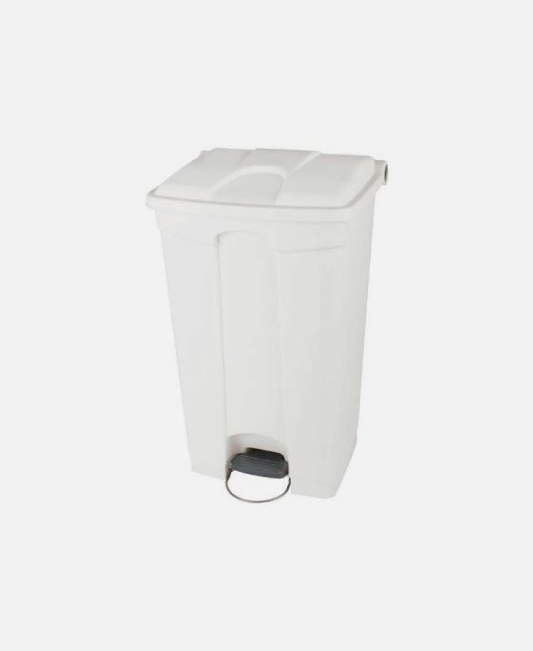 Cubo Basura Con Pedal - Blanco 50 x 41,2 h 82 cm