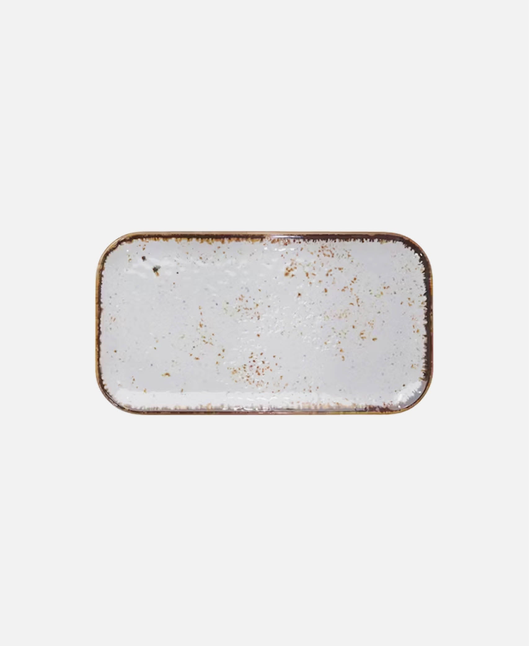 Plato Rectangular Salsa - Blanco 21,5 x 17,5 cm