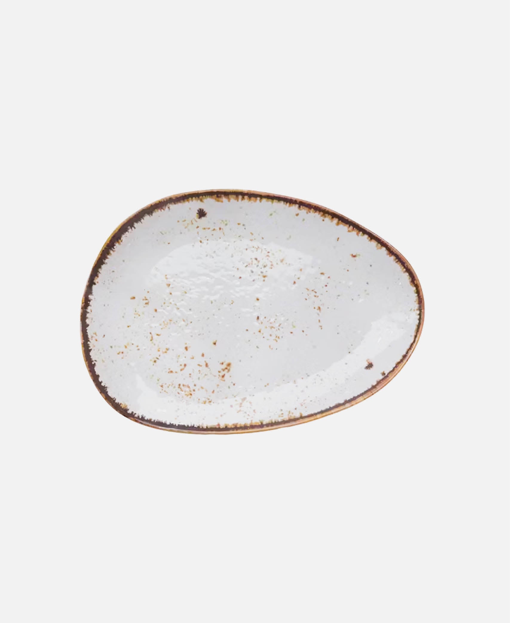 Plato Ovalado Salsa - Blanco 30 x 22 cm
