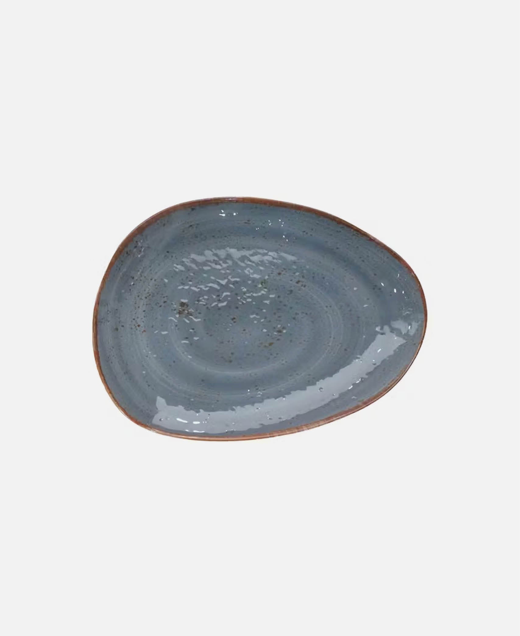 Plato Ovalado Salsa - Azul 36 x 26 cm