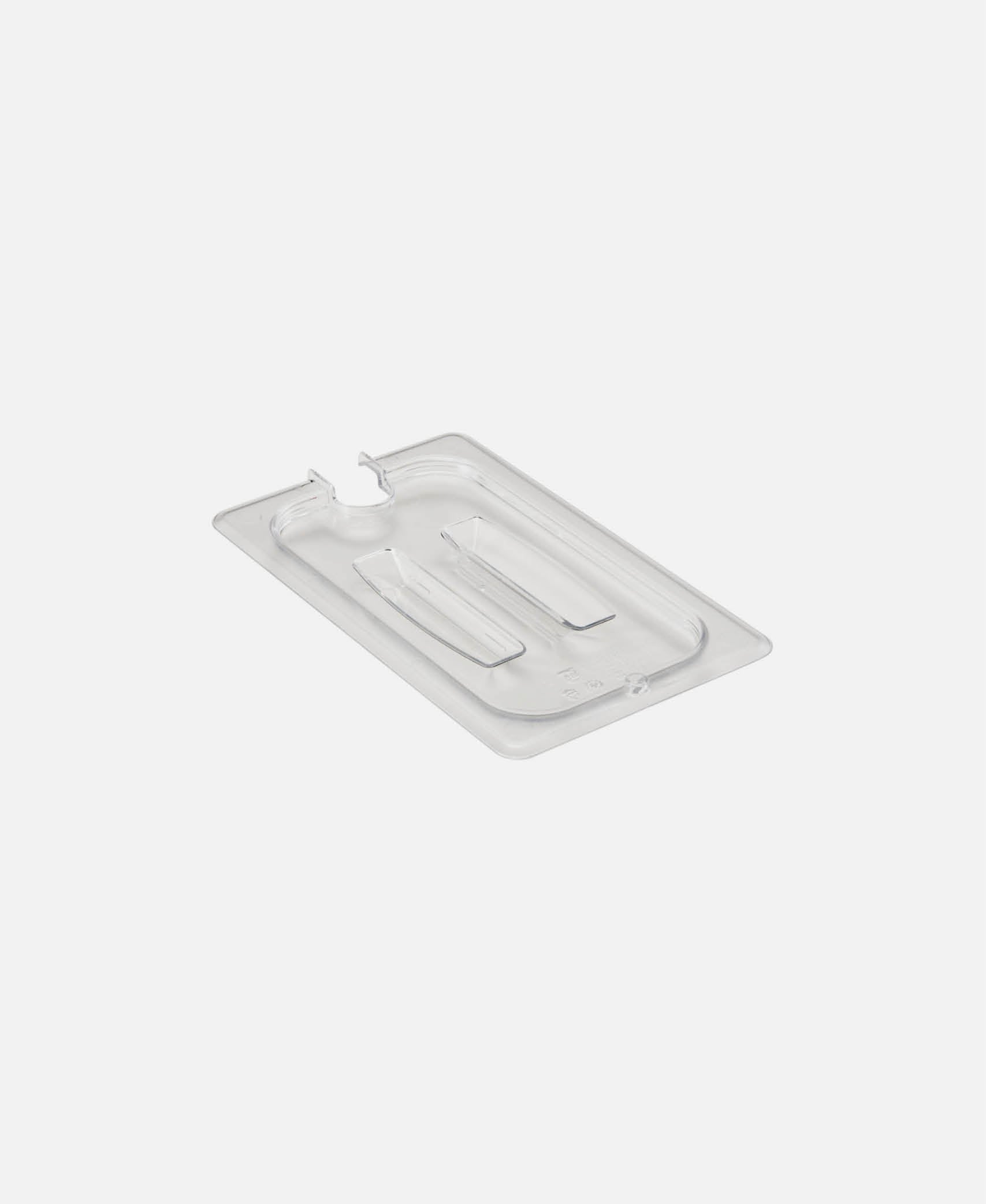 Tapa con muesca y asa GN 1/4 Camwear - Transparente