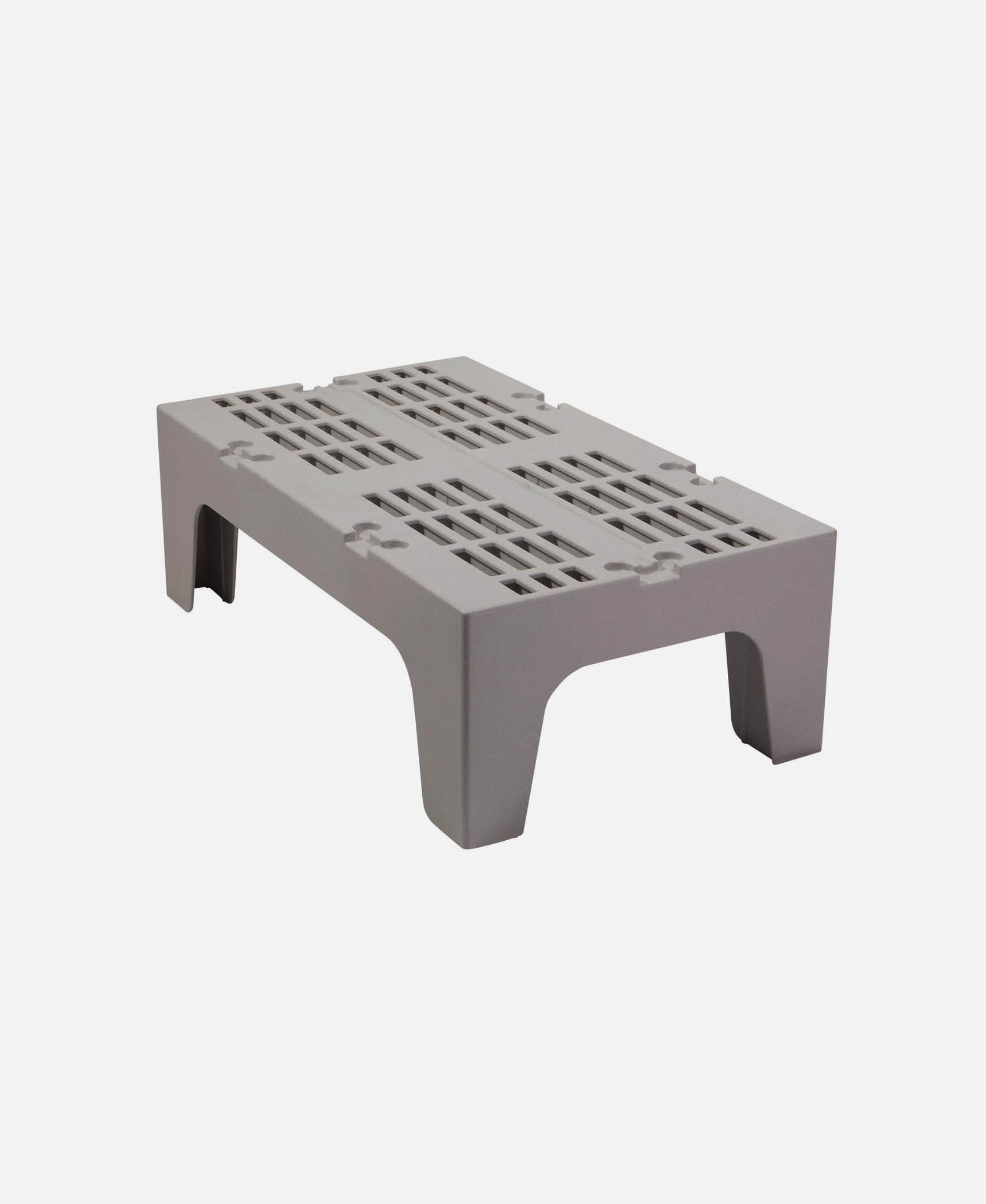 Banquillo Almacenaje Ranurado - Gris 52 x 91,5 h 30 cm