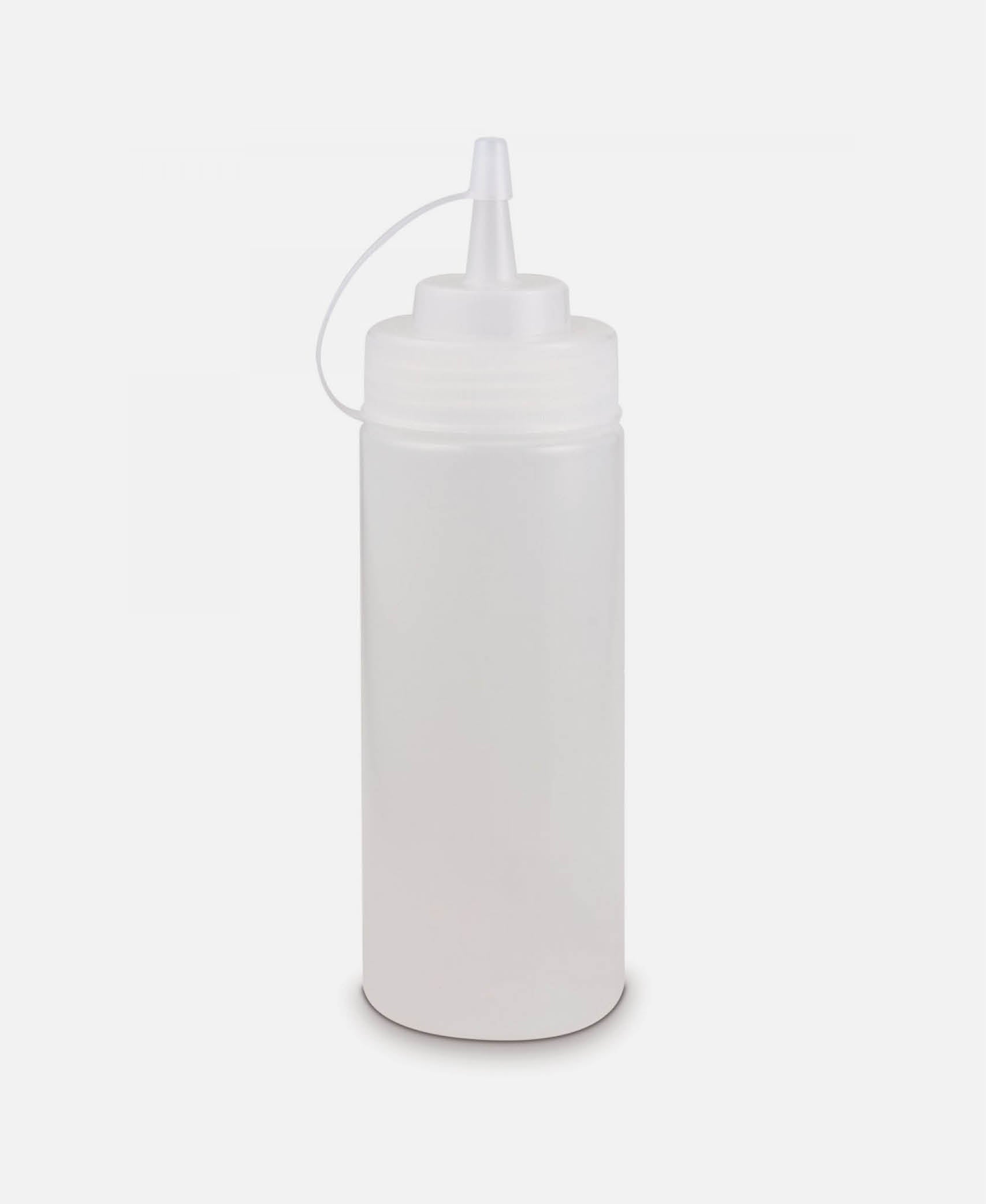 Botella Exprimible Boca Ancha - Transparente 99,4 cl