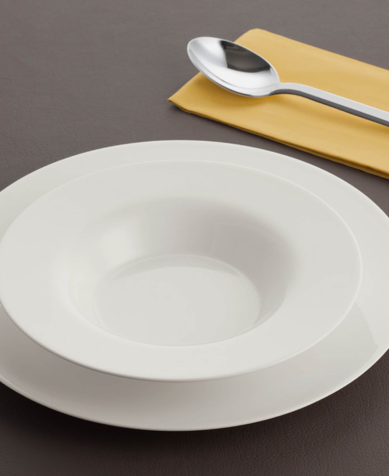 Plato Hondo Redondo Con Borde Purity Classic - Blanco
