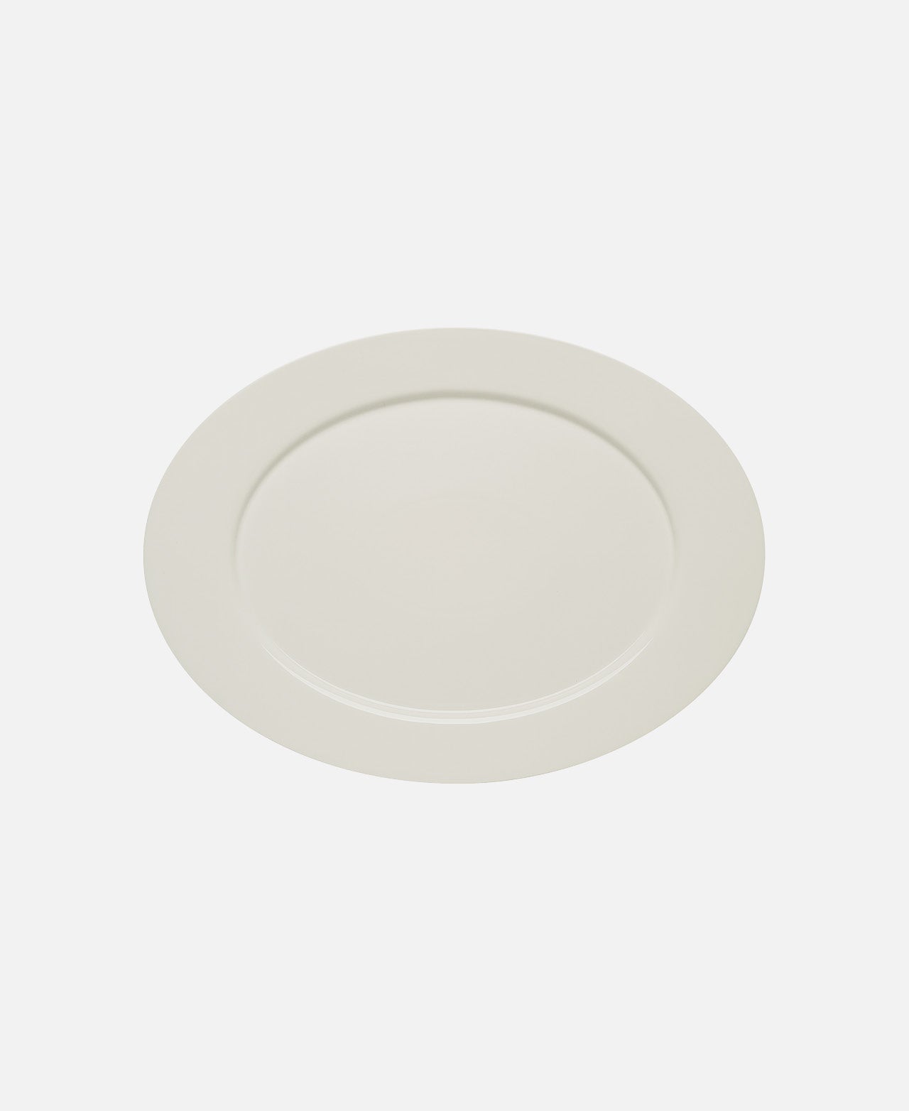 Plato Ovalado Con Borde Purity Classic - Blanco