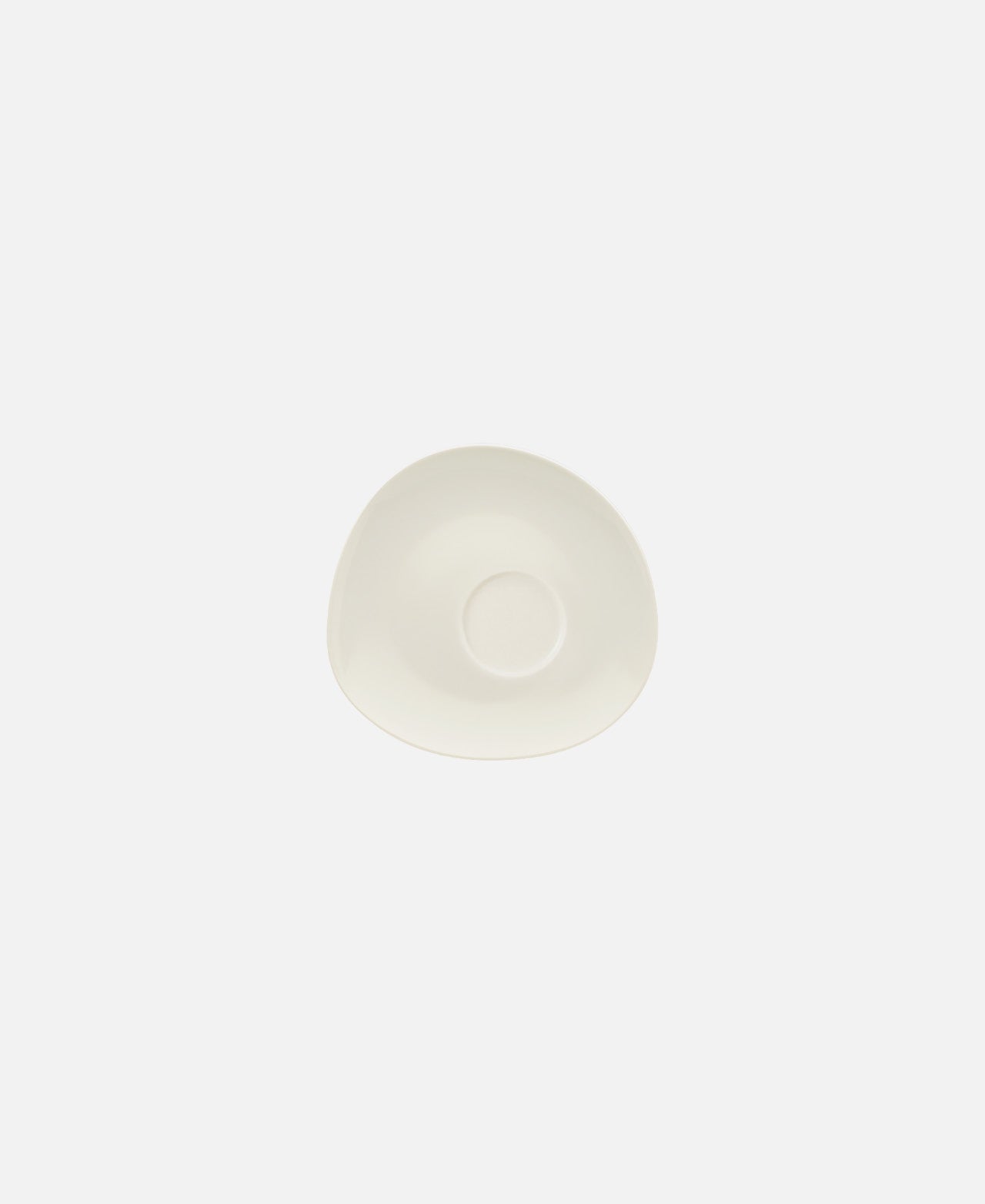 Wellcome Asymmetrical Combinable Saucer - White