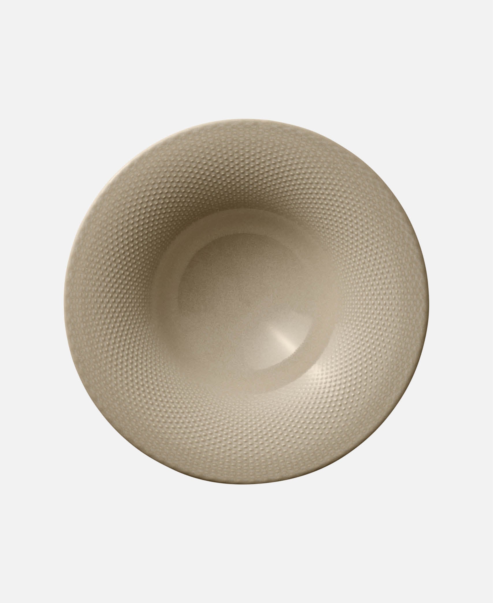 Plato Hondo c/ relieve Pine - Almond