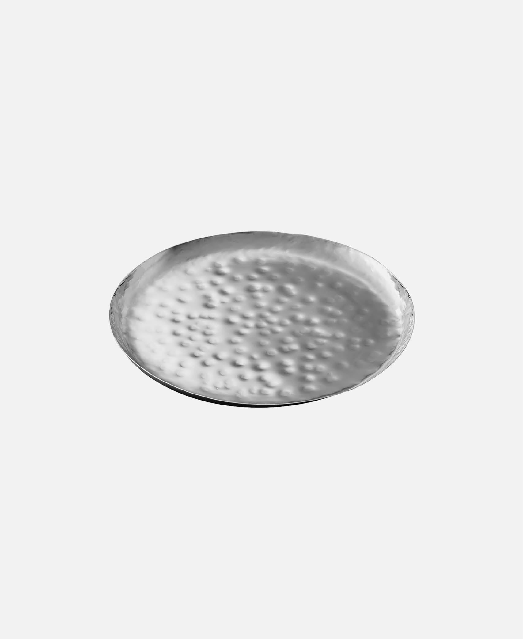 Plato llano golpeado Spotlights - Inox