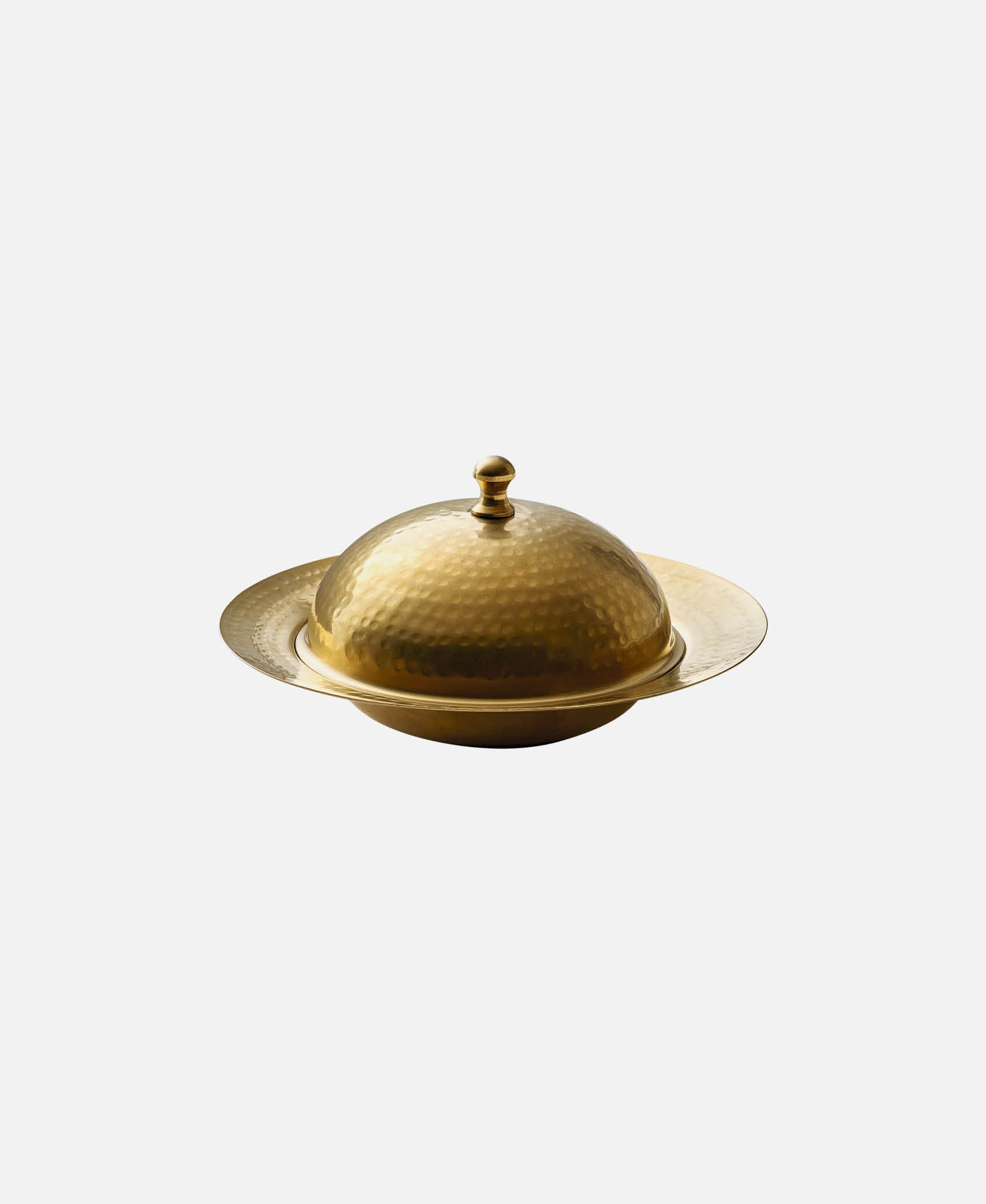 Plato redondo c/ cloché Spotlights - Dorado