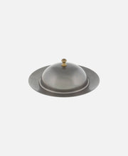 Plato redondo c/ cloché Spotlights - Plateado