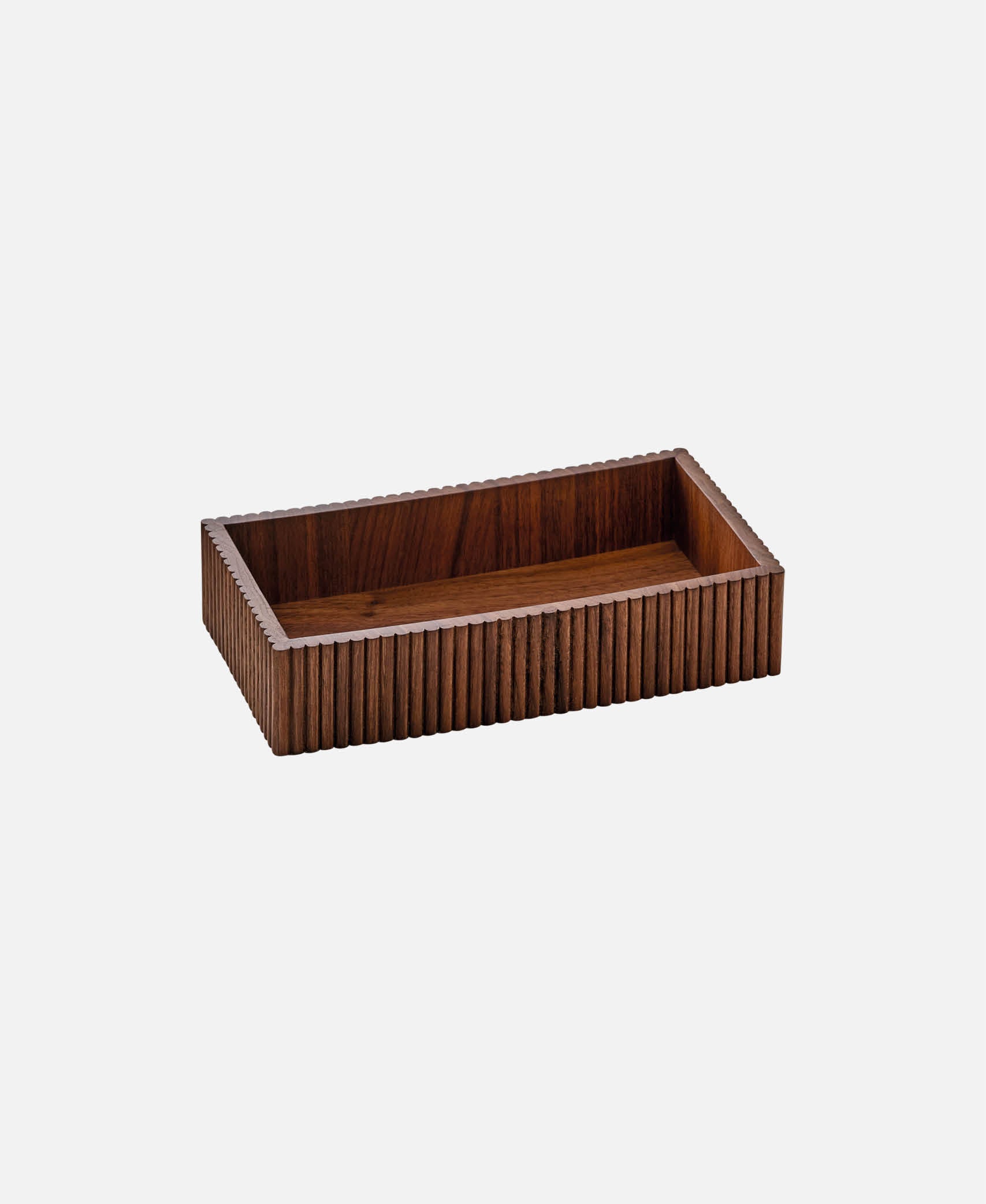 Cesta rectangular Cesto - Marrón oscuro