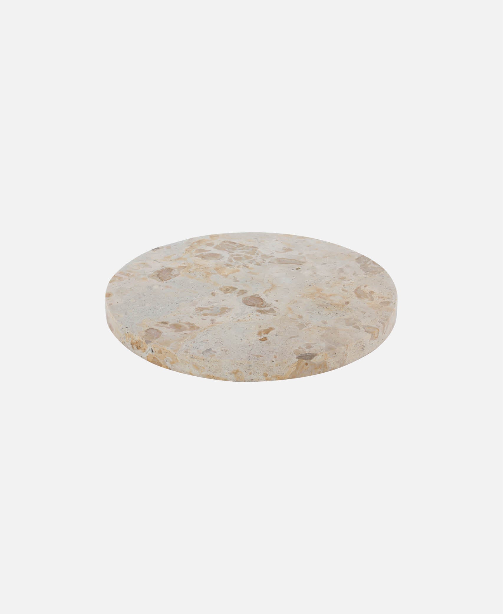 Bandeja plana redonda Spotlights - Beige