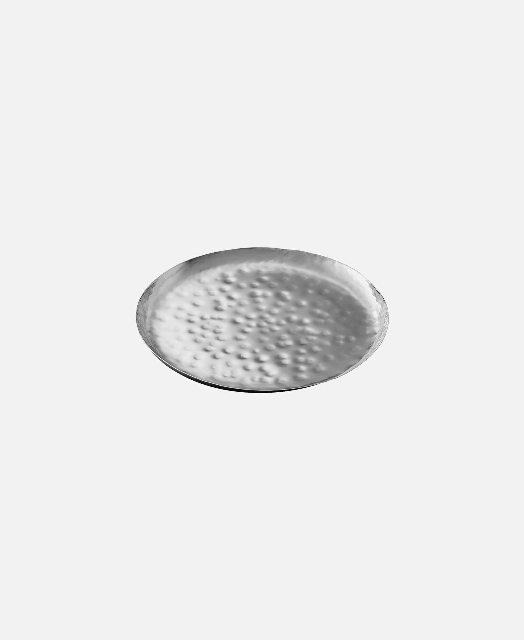 Plato llano golpeado Spotlights - Inox