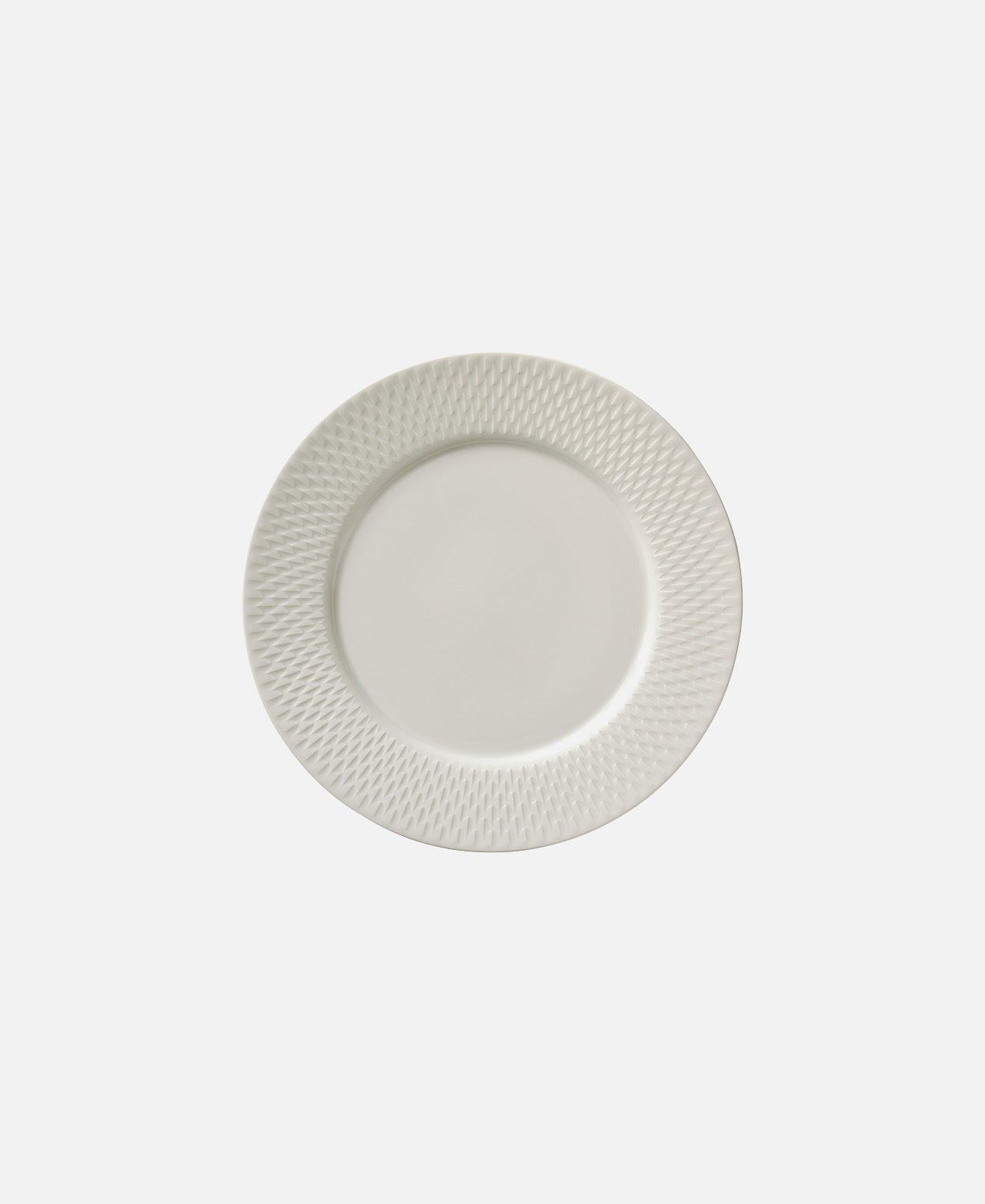 Plato Plano Redondo Con Relieve Purity Reflections - Blanco