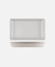 Plato rectangular hondo GN 1/1 Jute - Blanco