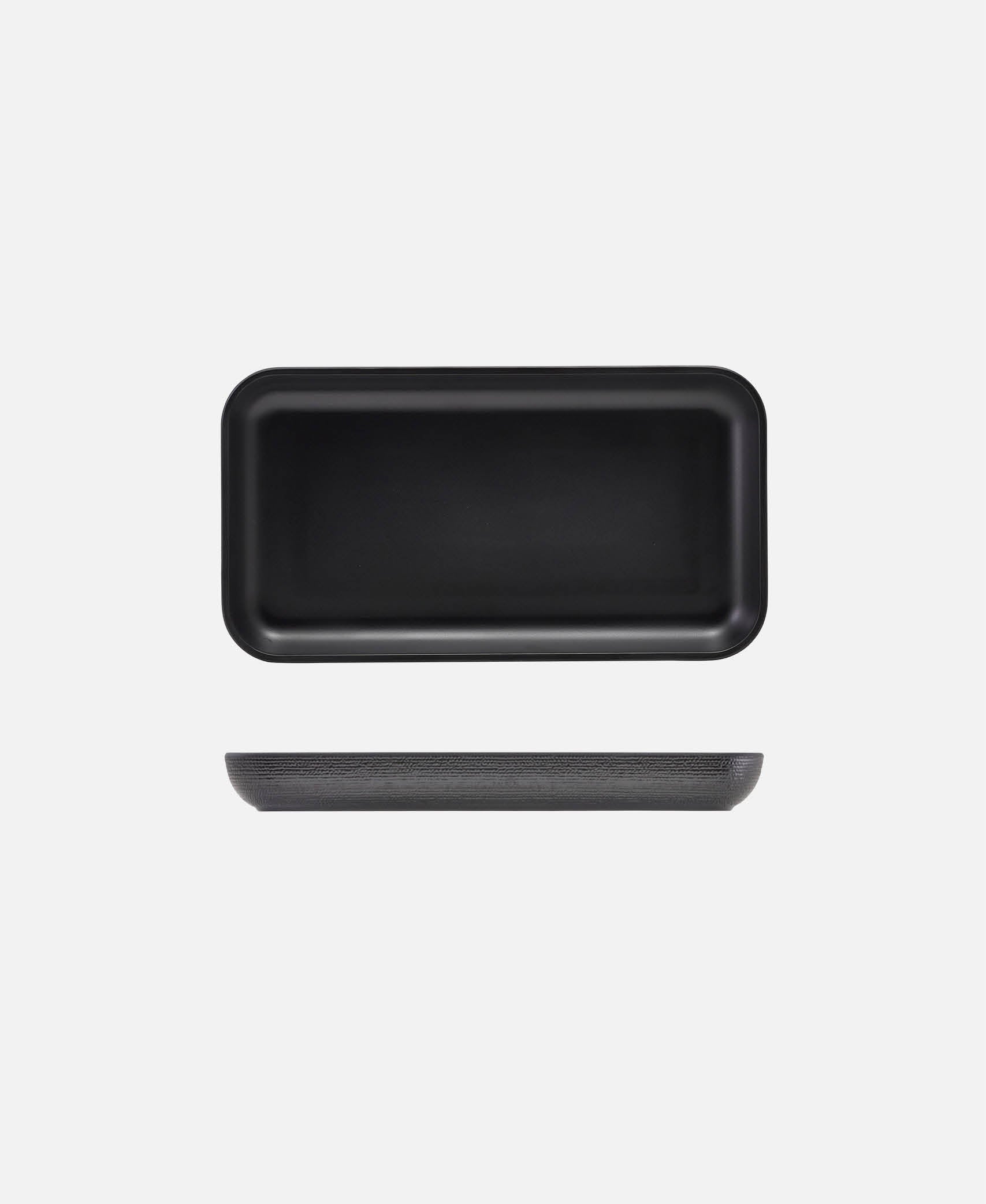 Plato rectangular GN 1/3 Jute - Negro