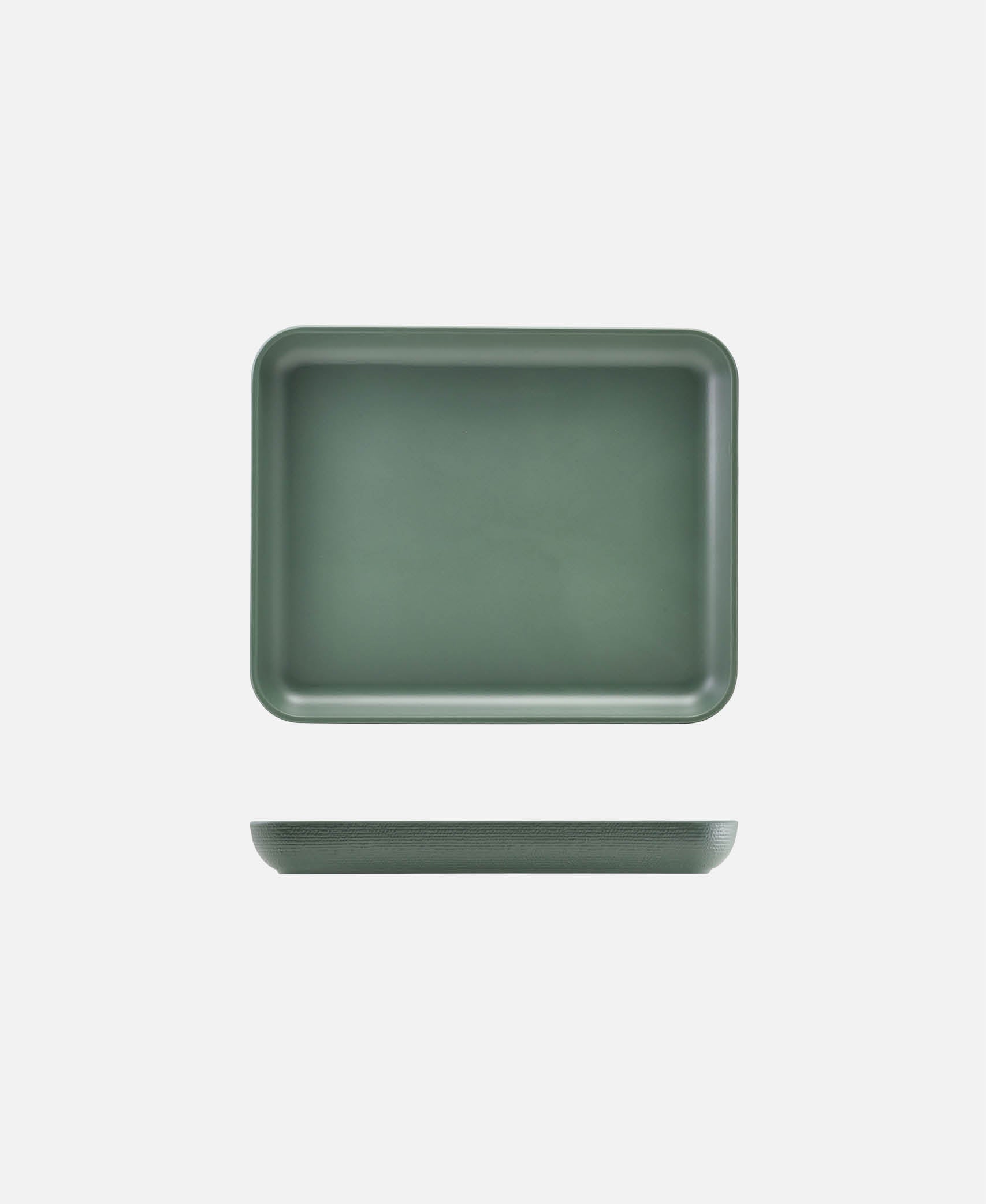 Plato rectangular GN 1/2 Jute - Verde