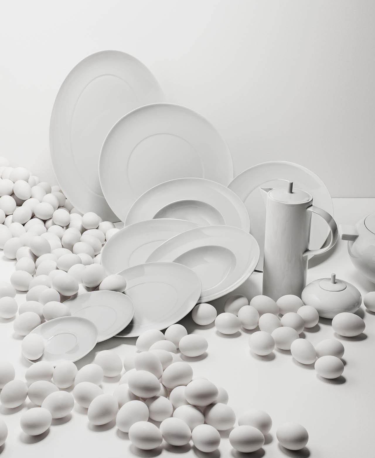 Plato Hondo Domo White - Blanco