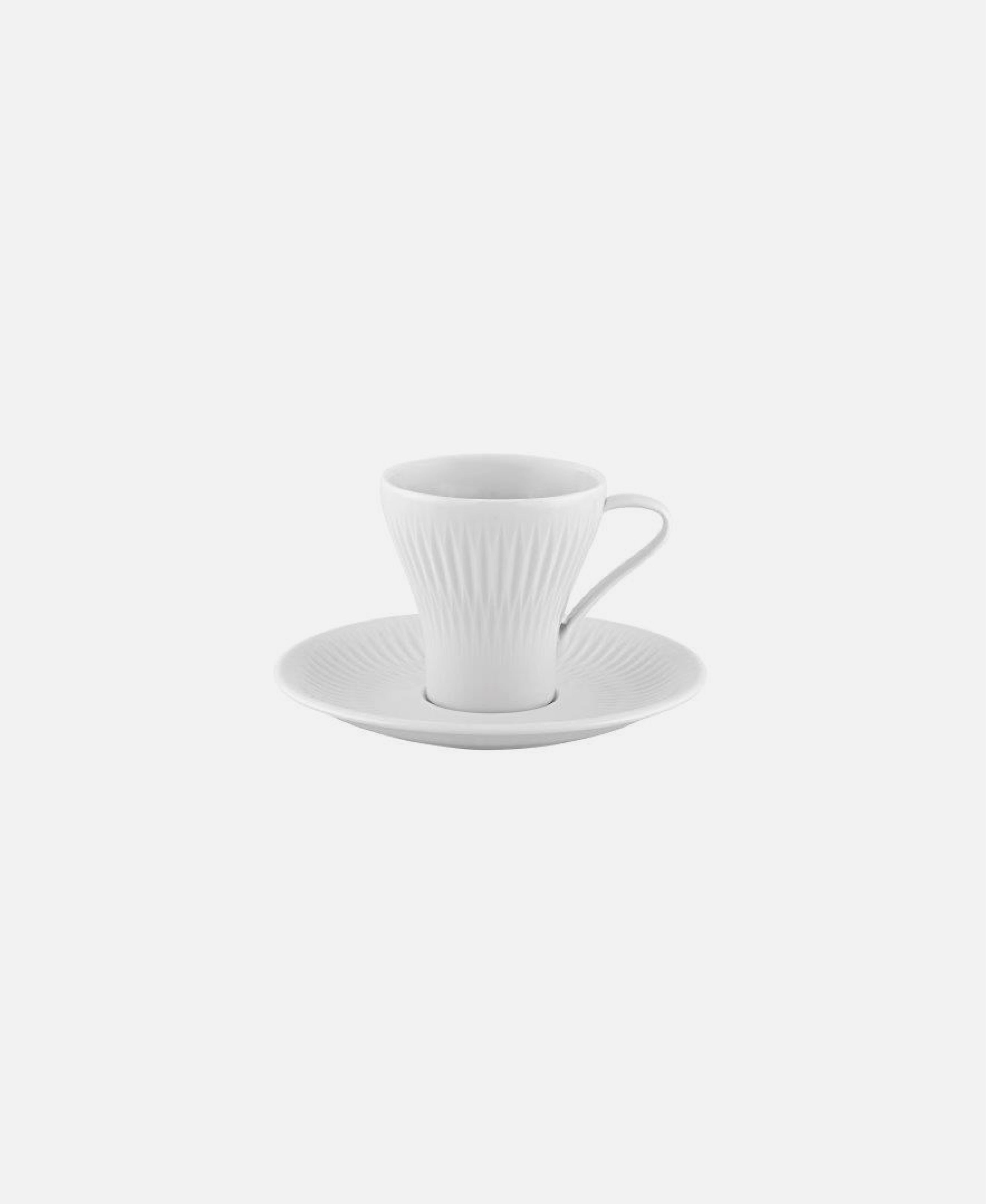 Taza Café Con Platillo Utopia - Blanco