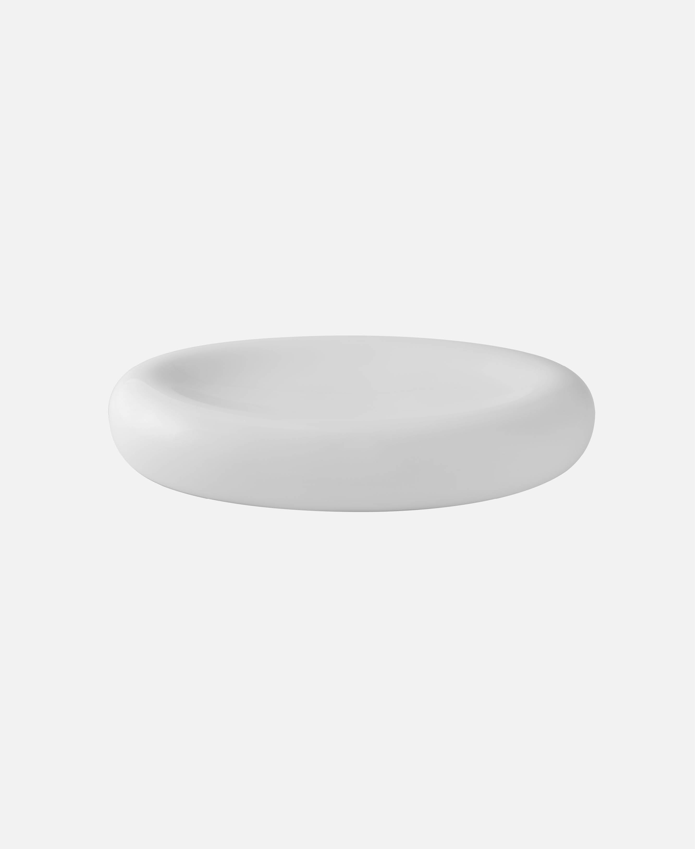 Plato Oval Infinita - Blanco