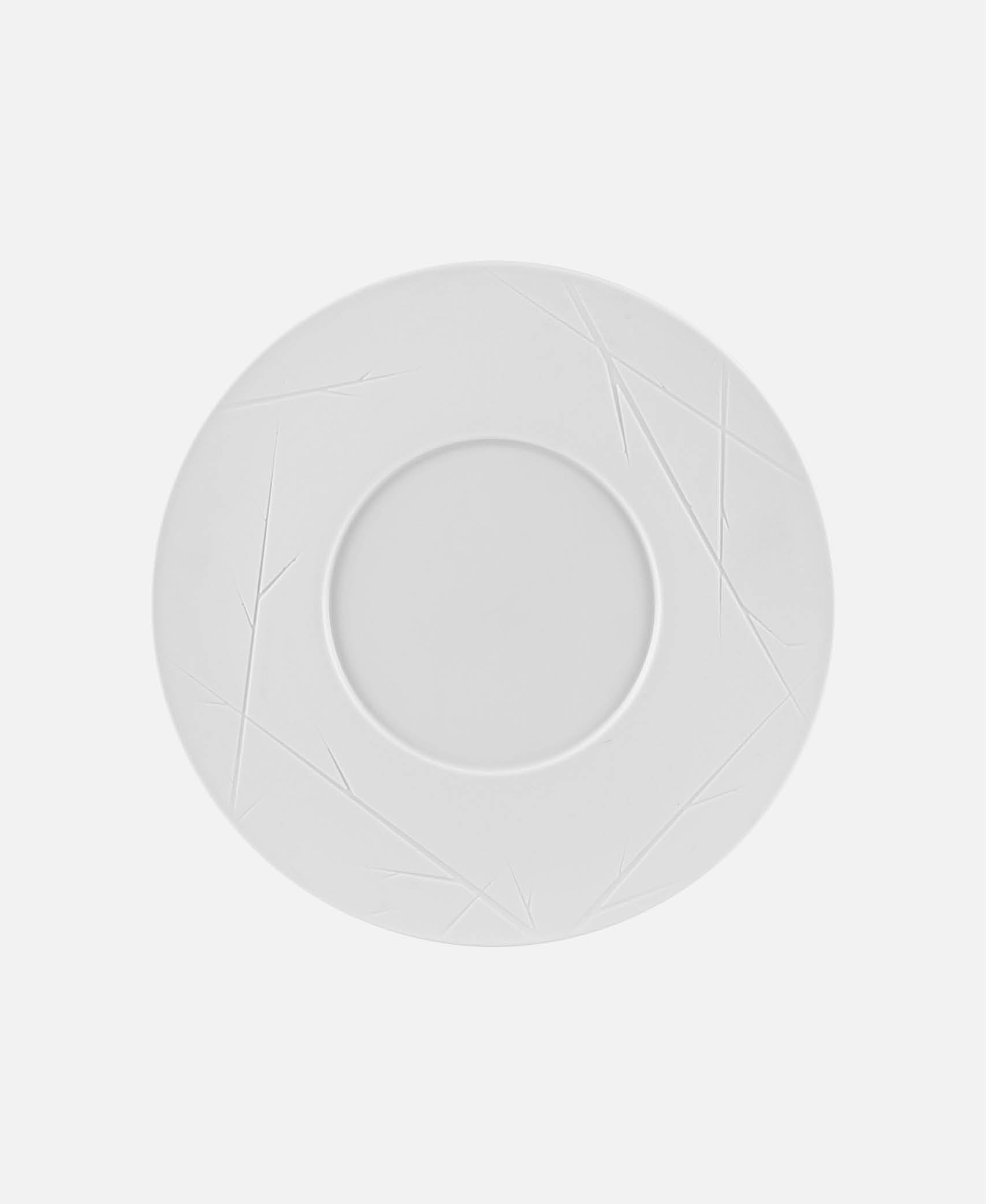 Plato Postre Glaze Chef's Collection - Blanco