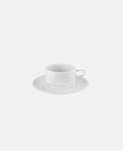 Taza Té Con Platillo Apilable Utopia - Blanco