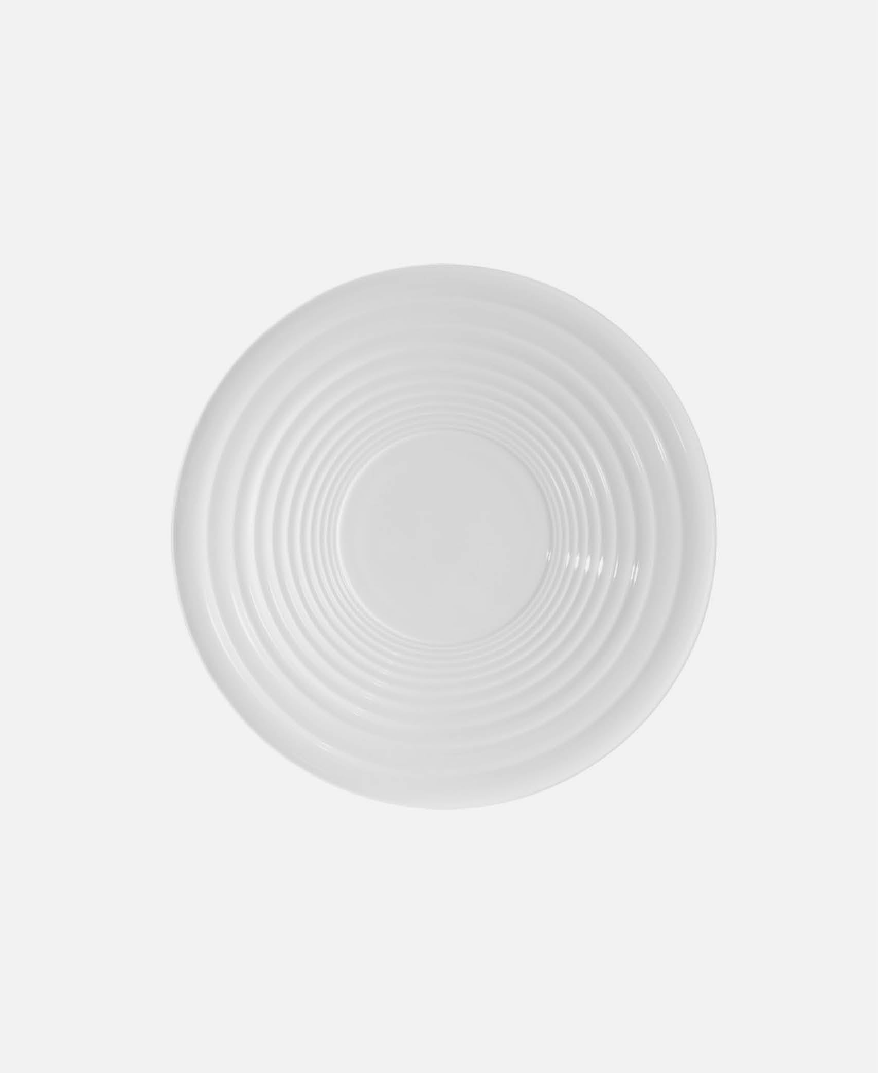 Plato Fluctus Glazed Chef's Collection - Blanco