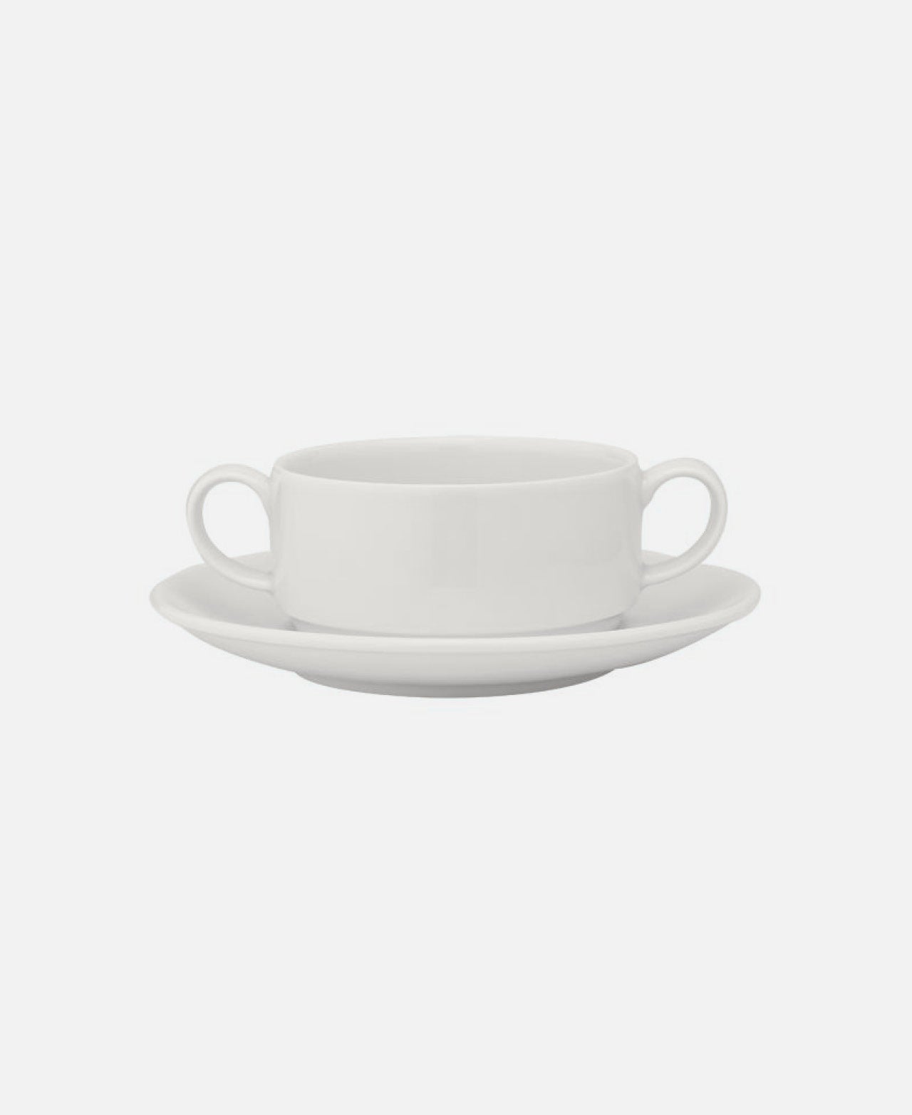 Luna Stackable Consomme Saucer - White