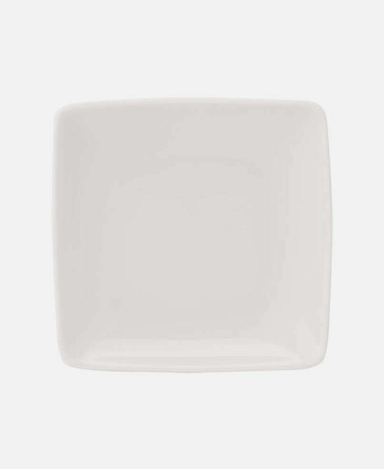 Plato Llano Cuadrado Carre White - Blanco