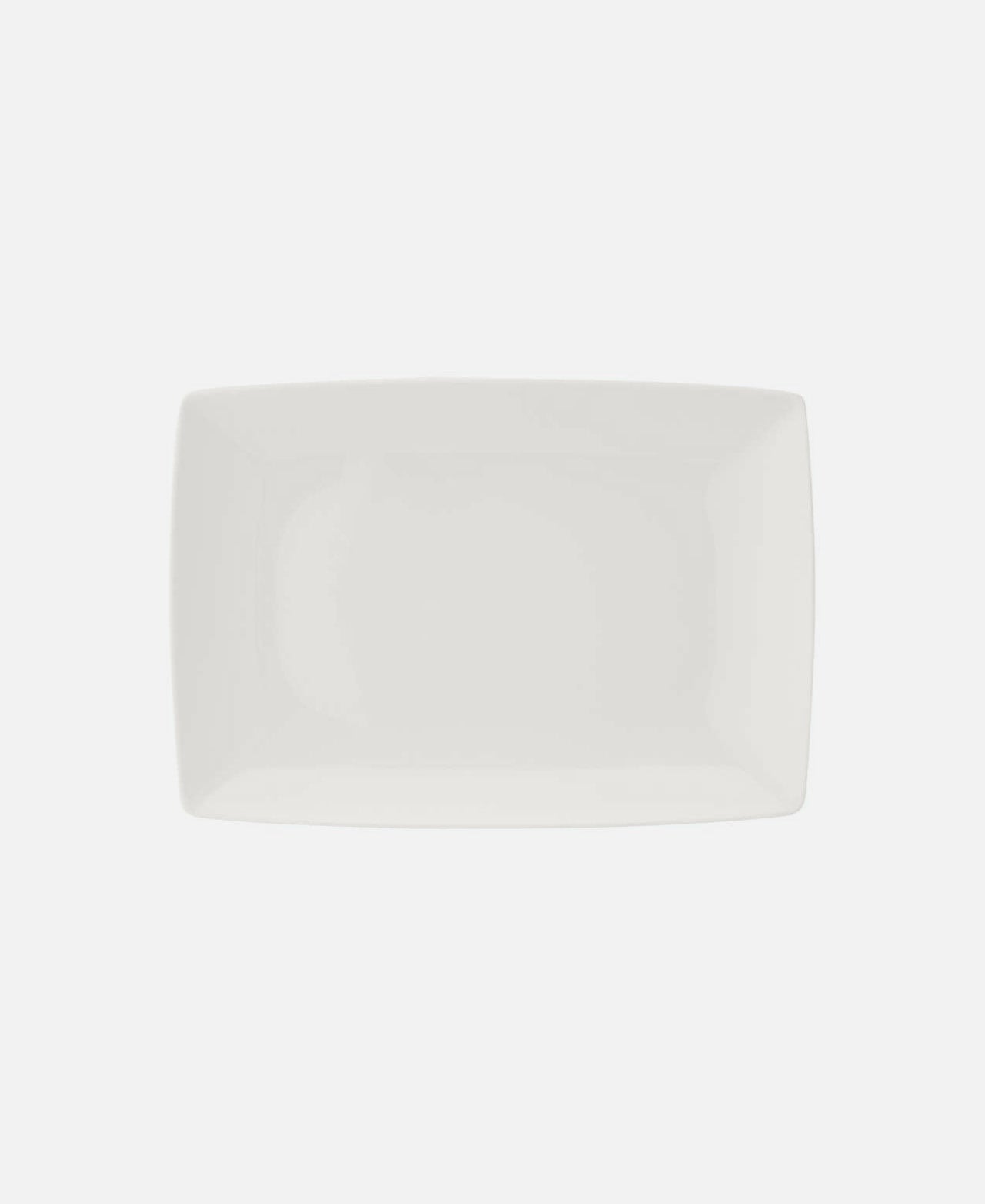 Carre White Rectangular Flat Plate - White